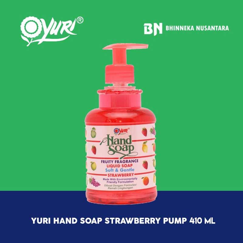 Yuri Hand Soap Strawberry Pump 410 ml - 1