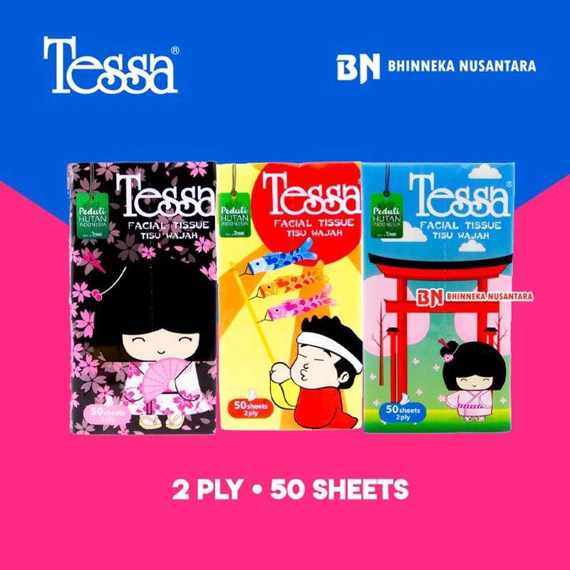 Tessa Travel Pack Tissue 50 Sheets - 1