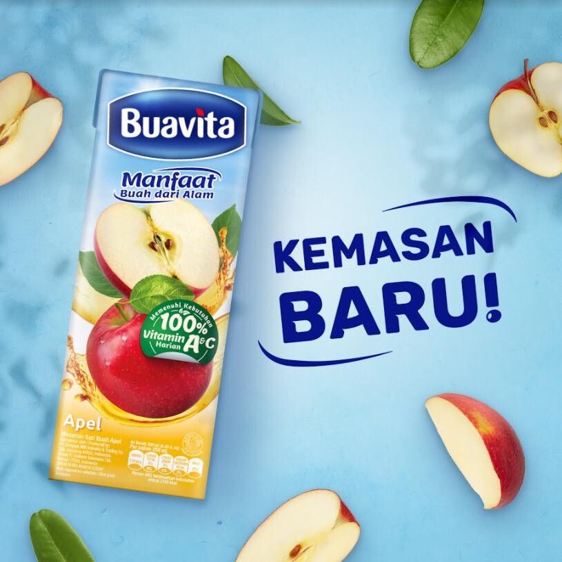 Buavita Jus Buah Asli Apel 1Liter - 5