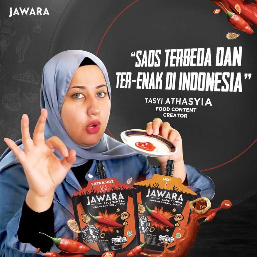 Jawara Saus Sambal Bawang Goreng Extra Hot Pouch 250Ml - 4