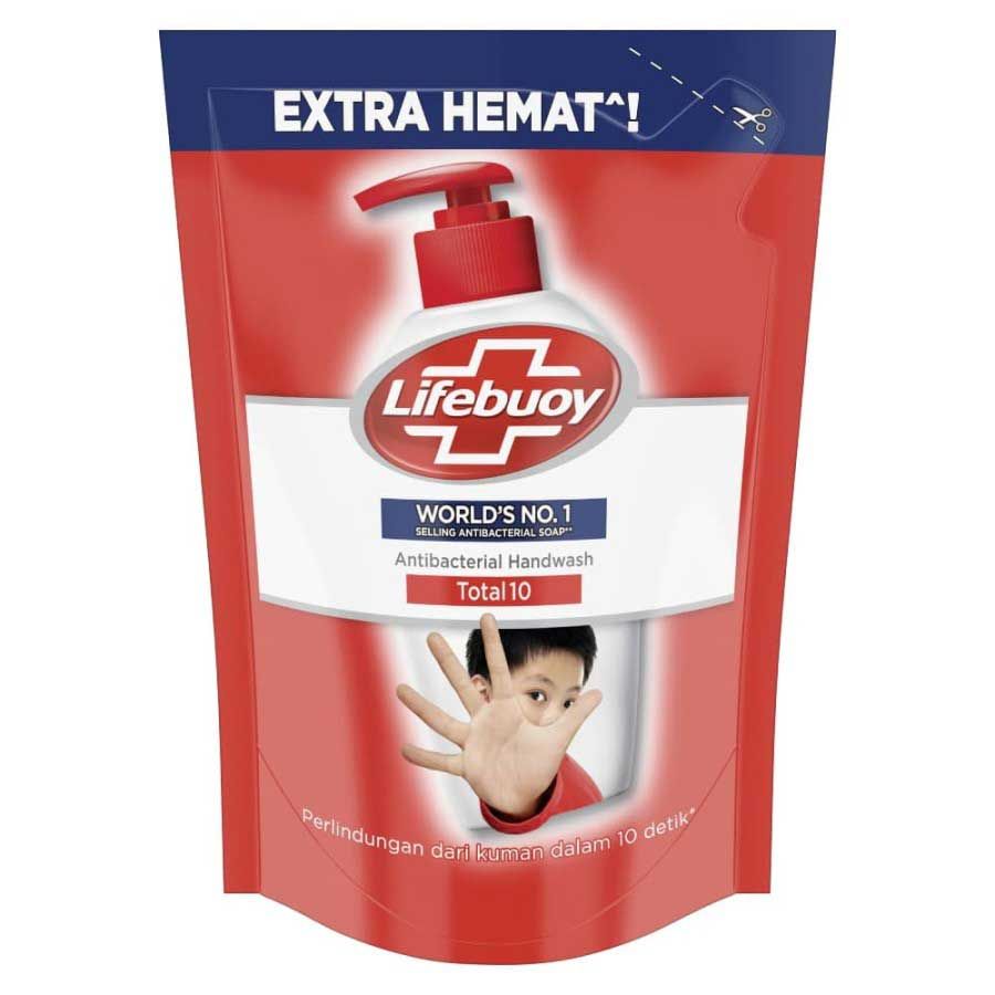 Lifebuoy Sabun Cuci Tangan Anti Bakteri Total 10 Refill 220Ml - 2