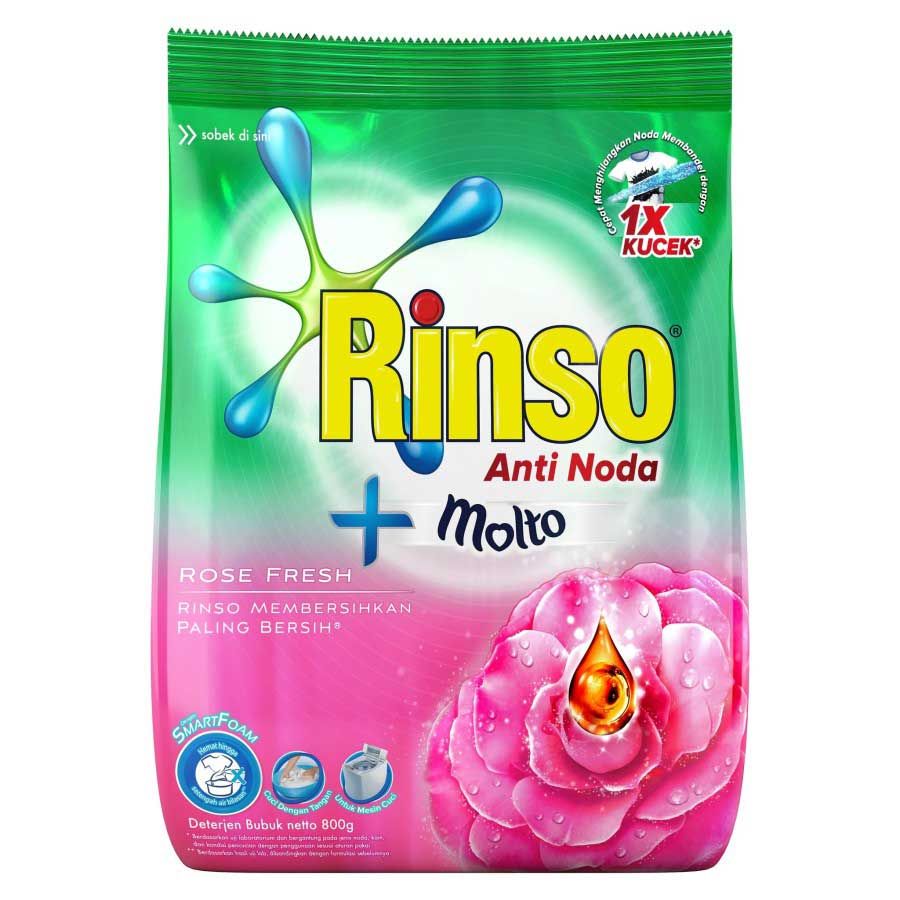 Rinso Molto Deterjen Bubuk Rose Fresh 770G - 2