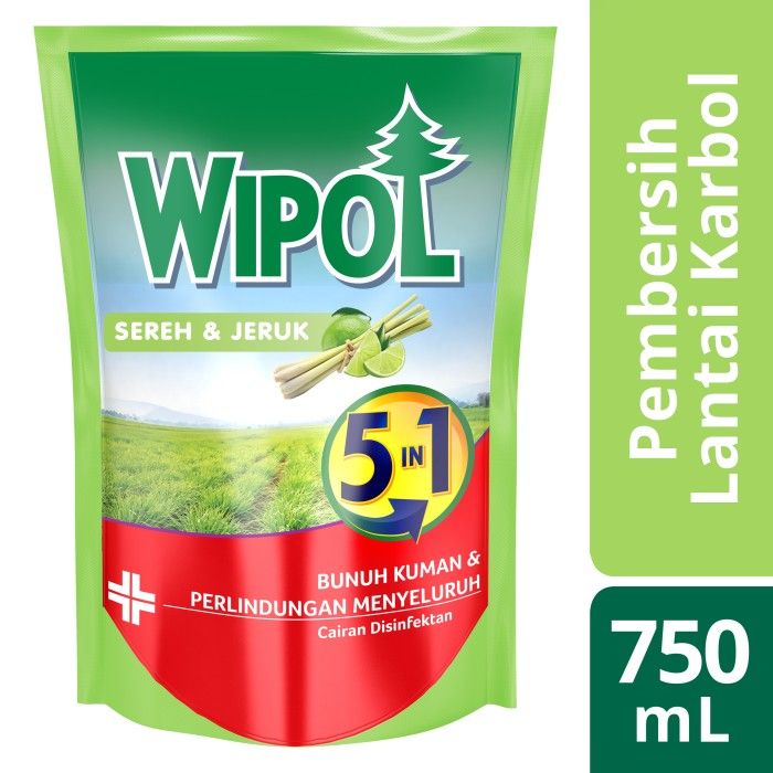 Wipol Pembersih Lantai Sereh&Jeruk 750Ml - 1