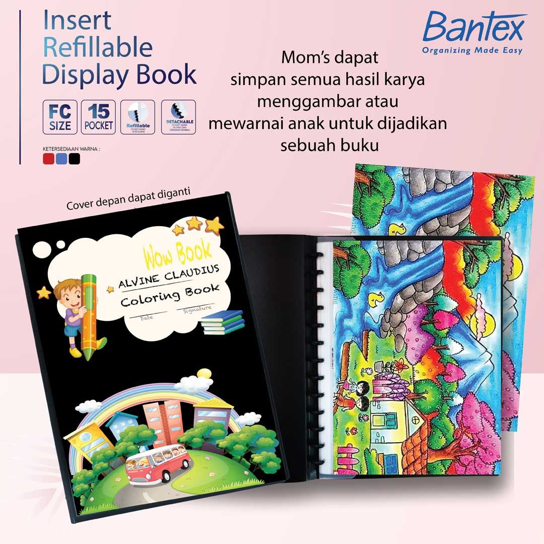 Bantex Insert Refillable Display Book Black - 1