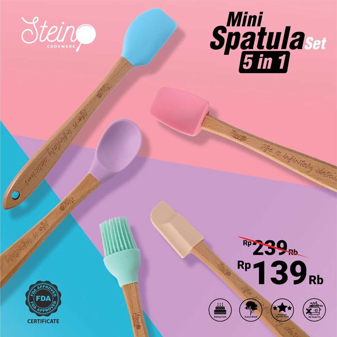 Stein Cookware Mini Spatula Set Silicone Stein 5 In 1 - 2