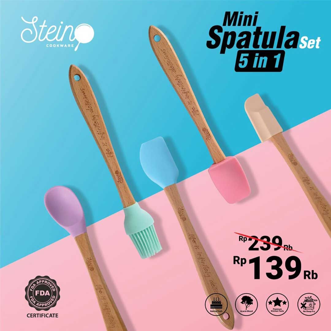 Stein Cookware Mini Spatula Set Silicone Stein 5 In 1 - 3