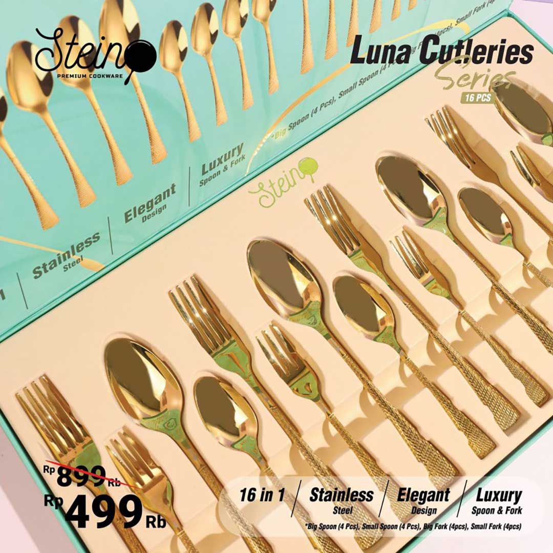 Stein Cookware Luna Cutleries Set Sendok Garpu Estetik - 2