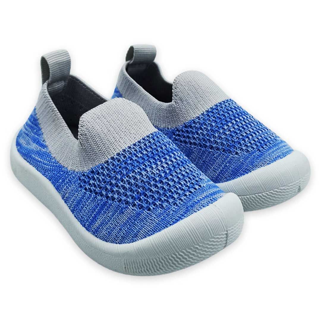 Balmoral Kids Sepatu Bayi Slip On Prewalker Anak 9 bulan - 3 tahun Flexi Sole Shoes Blue-22 - 1