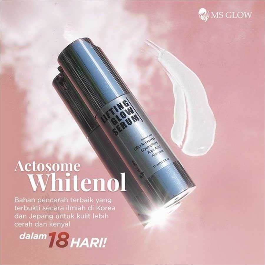 MS Glow Serum untuk Wajah Bruntusan Mencerahkan Mengencangkan Kulit - Lifting - 1