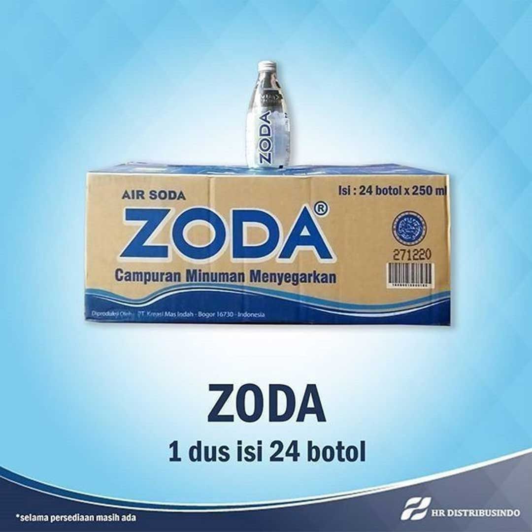 Air Soda Zoda 250Ml  Zoda Air Soda Botol Murah  Dus - 1