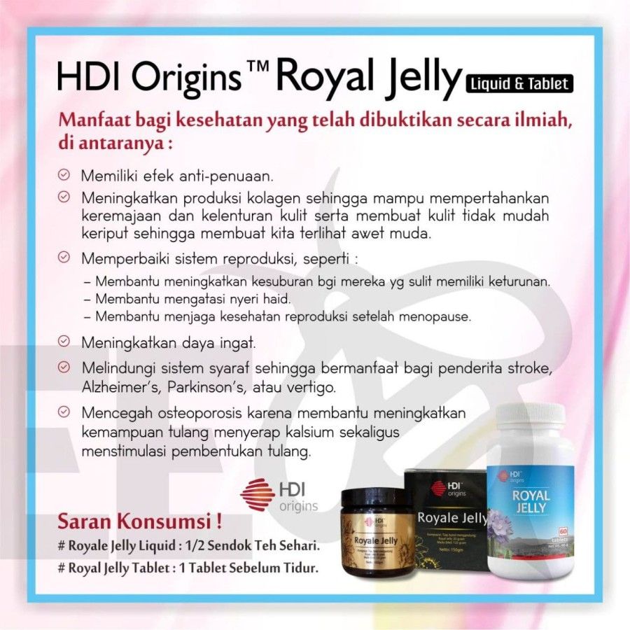 Hdi Royal Jelly Liquid Original - 2