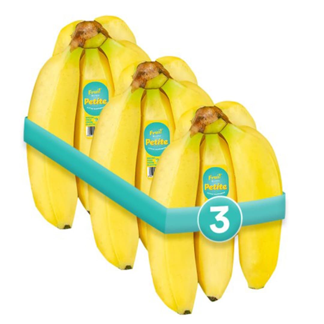 FRUI! Pisang Cavendish Petite 25 Bundle 3 Sisir - 1