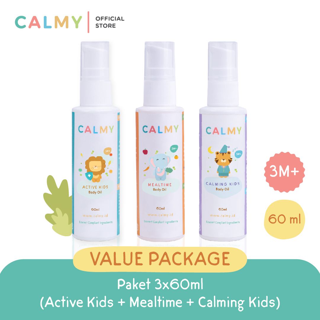 Calmy Paket 3x60ml - Minyak balur premium - 3