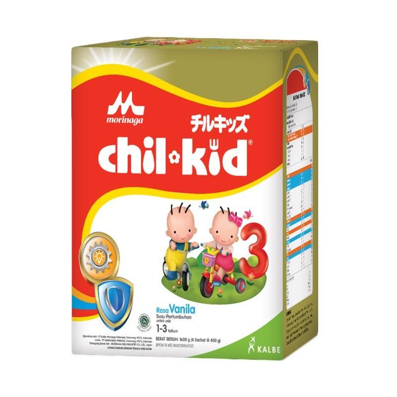 SUSU ANAK 1-3 TAHUN CHIL KID GOLD 1600gr VANILLA (4 X 400GR) - 2