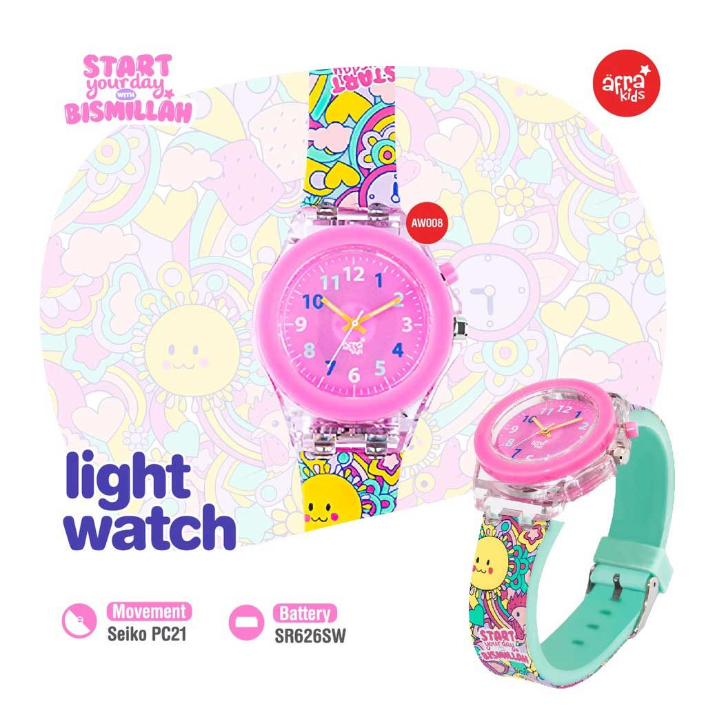 Afra Kids Jam Tangan Anak Original - Pink Tosca - 1