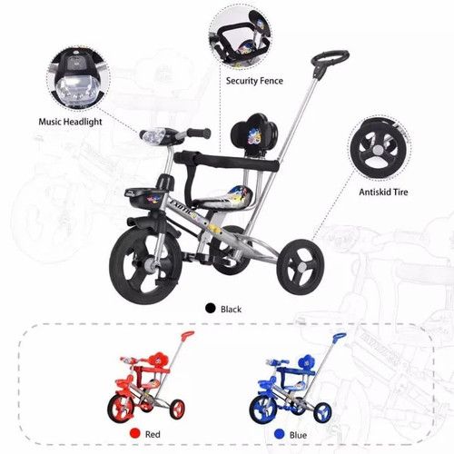 Exotic Sepeda Anak Bayi Balita Roda 3 Tricycle Exotic ET603-7-8 By Pacific Red - 3