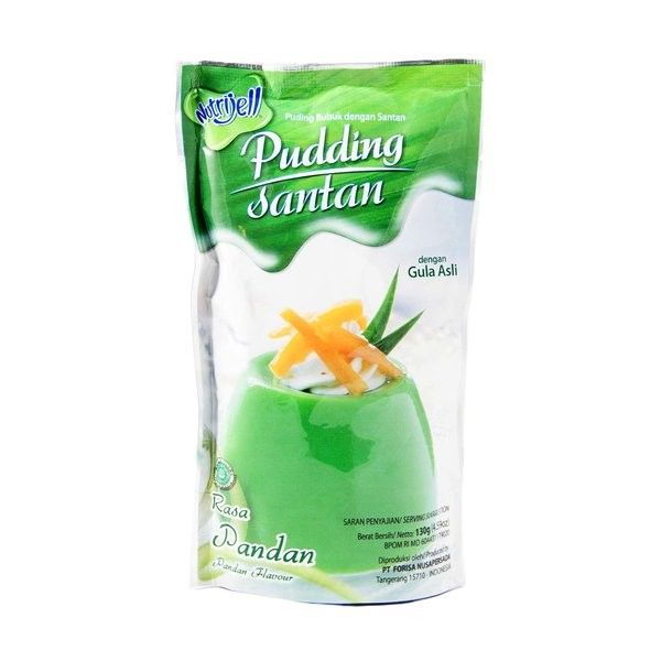 Nutrijeli Pudding rasa pandan - 1