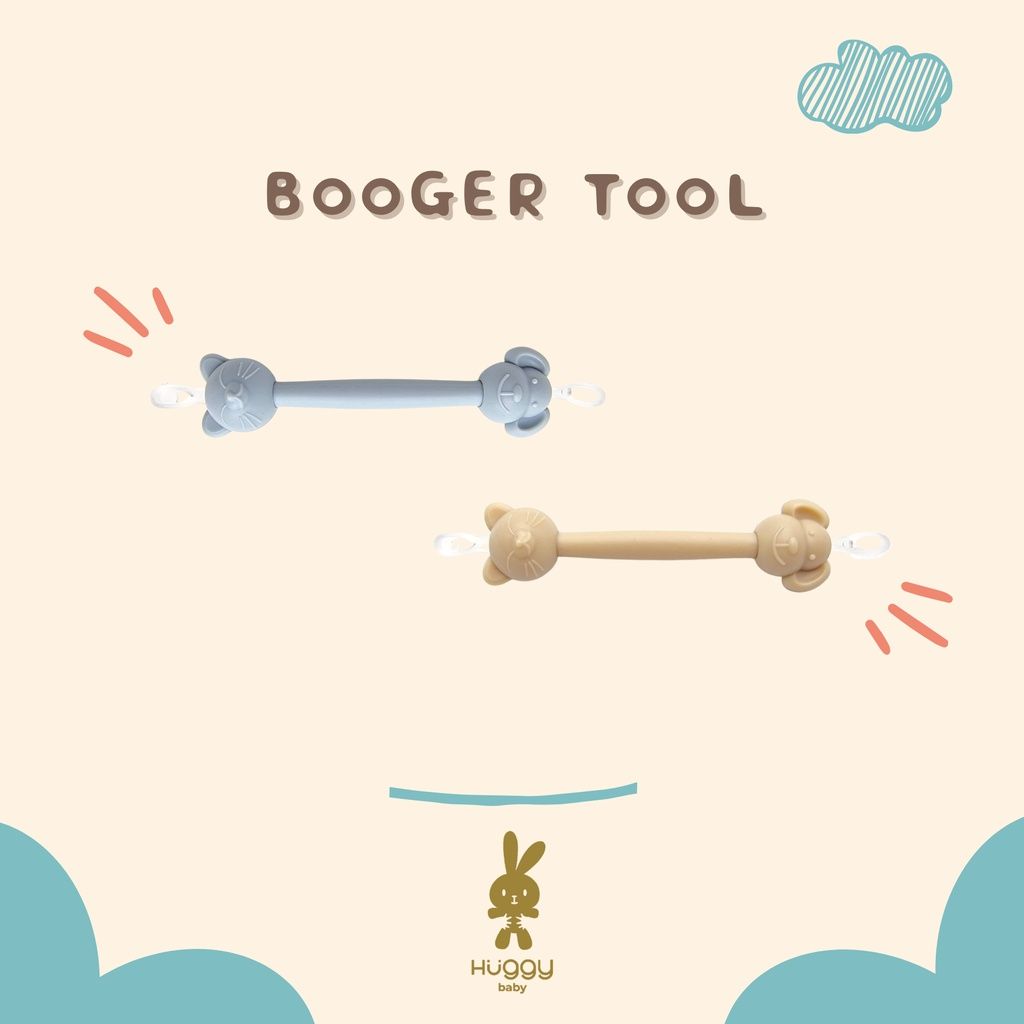 Huggy Baby ACC001 Booger Tool Pembersih Hidung & Telinga Bayi Mirip Oogiebear Blue - 2