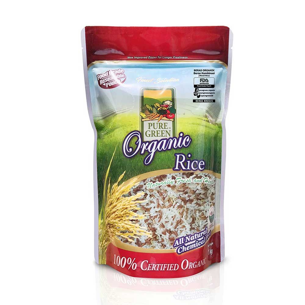 Puregreen Organic Mixed Rice (Kombinasi) 1kg - 1