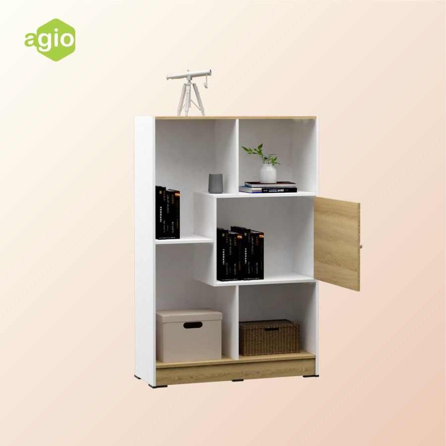 Oggi - Rak Susun Bookcase Agio Shiro RSG 80 - White - Tuscany - 2