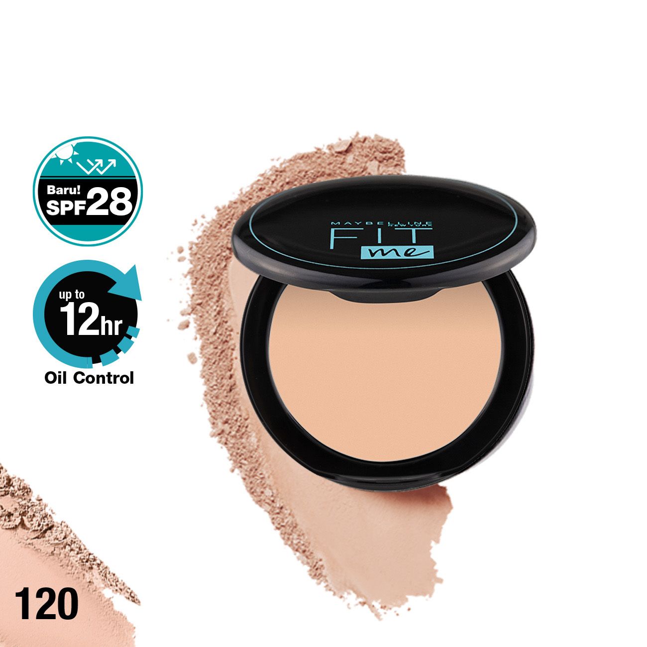 Maybelline FIT ME 12H Oil Control Powder - 120 - 1