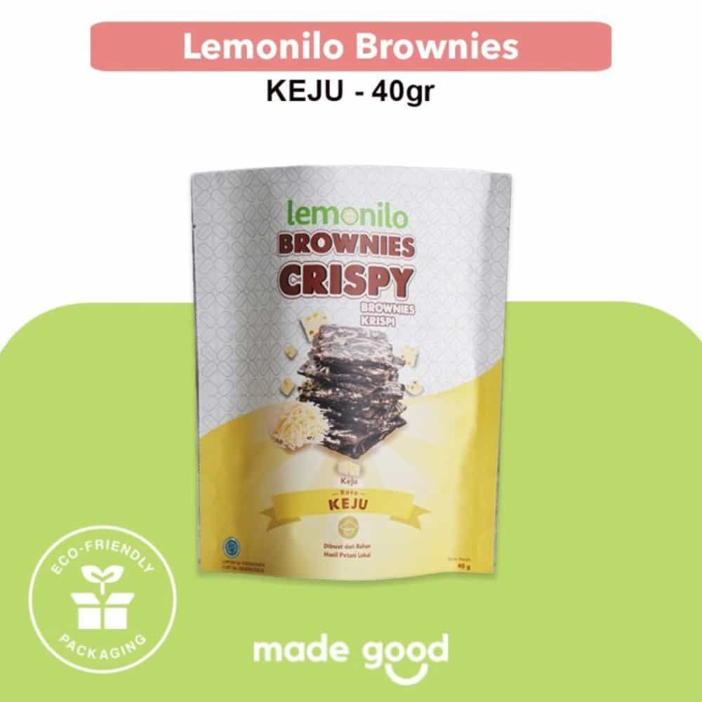 Brownies Crispy Snack Halal 40 gr - Chocochips Keju - Lemonilo - 1