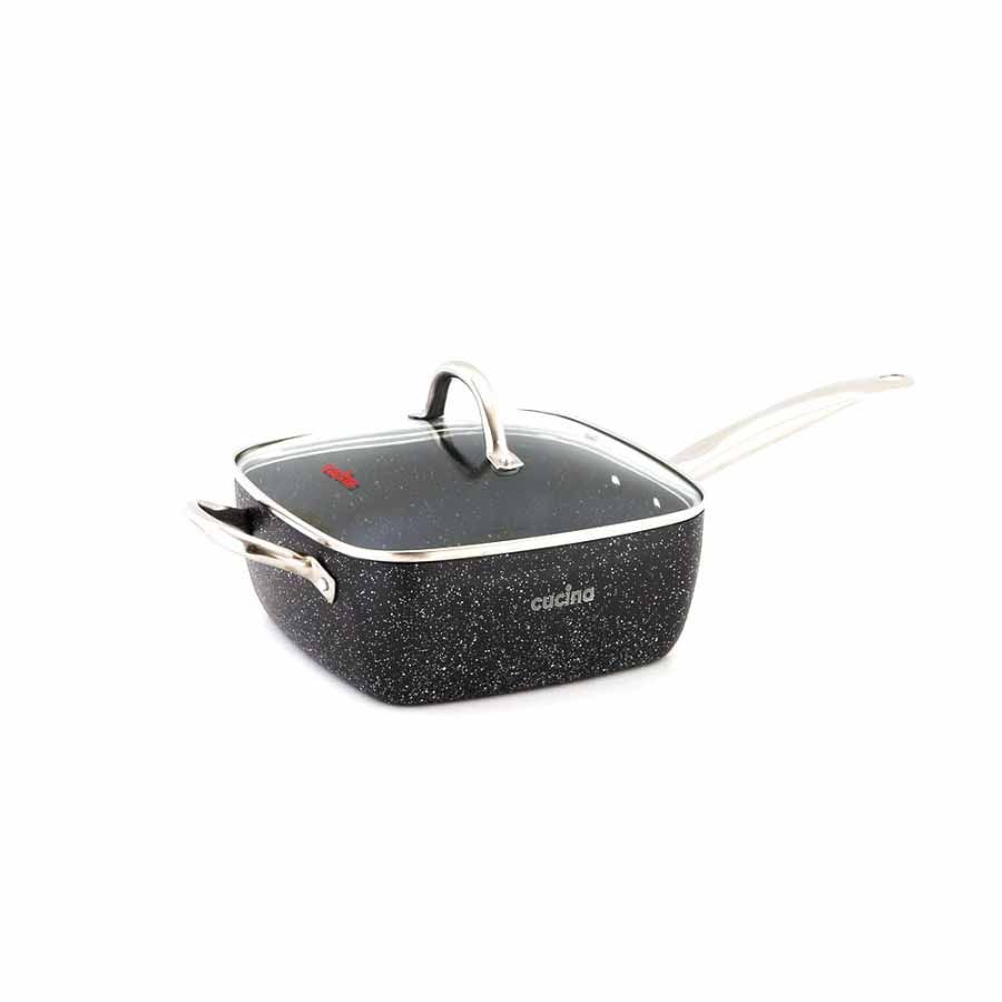 Cucina 6 in 1 Deep Square Frying Pan  Panci Penggorengan Deep Fryer - 2