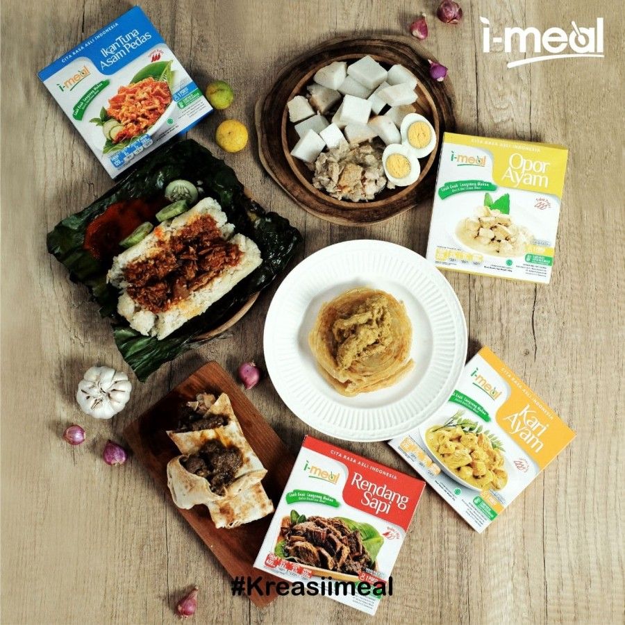 Paket i-meal rendang+tuna+kari dan opor ayam - 3