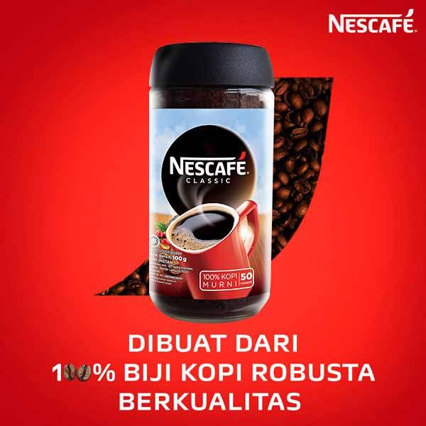 Nescafe Classic Kopi Instan Kopi Hitam 100G Jar - 2