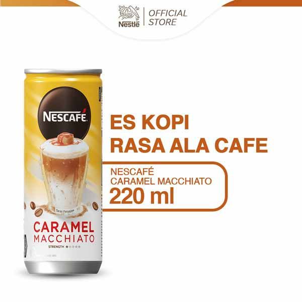 Nescafe Kopi Minuman Kaleng Caramel Macchiato 220Ml - 1