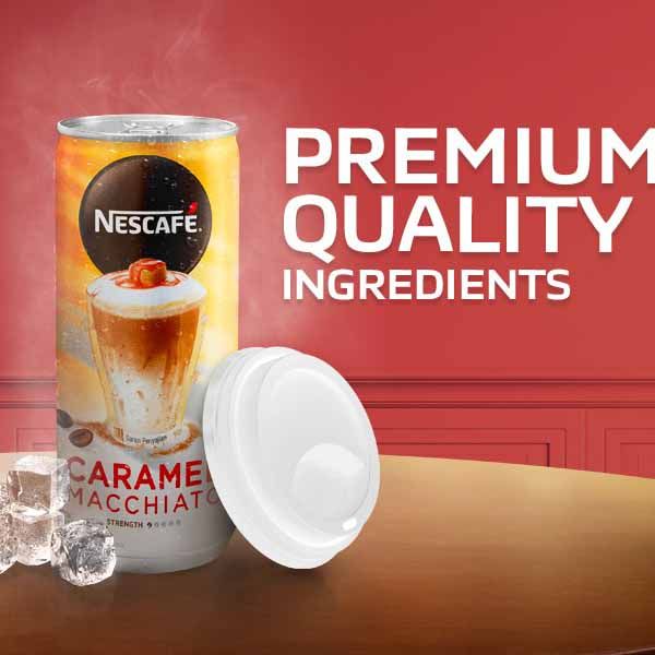 Nescafe Kopi Minuman Kaleng Caramel Macchiato 220Ml - 3