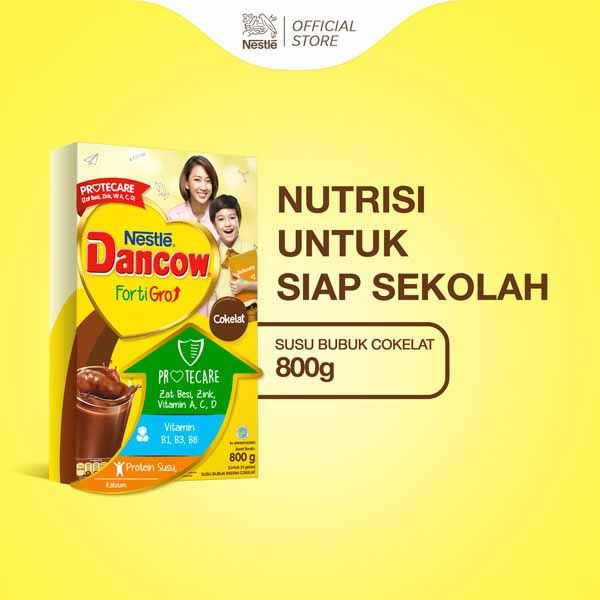 Dancow Fortigro Susu Bubuk Coklat Box 800G - 1