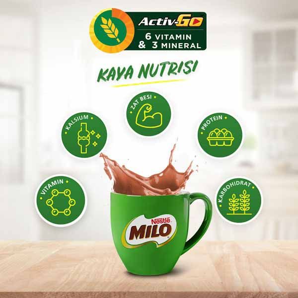 Milo Activ-Go Susu Coklat Pouch 300G X 2Pcs - 3