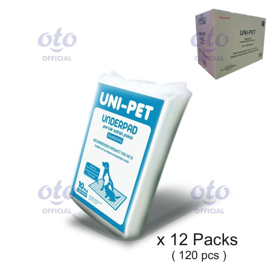 OTO UNIPET Underpad Perlak Hewan Peliharaan Anjing Kucing isi 10 pcs x 12 - 2