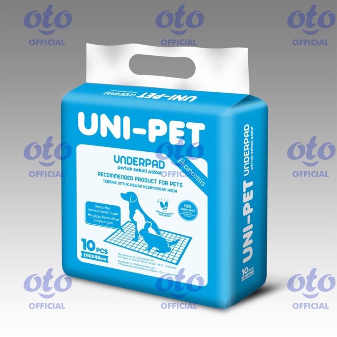 OTO UNI PET Underpad Perlak Alas Hewan Anjing Kucing Kelinci uk 60 x 45 cm - 2