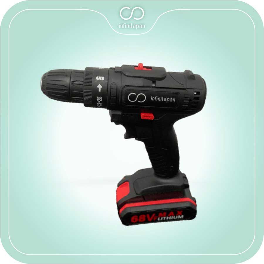 Bor Tanpa Kabelmesin Bor Elektrik Electric Drill Cordless 68V - 1