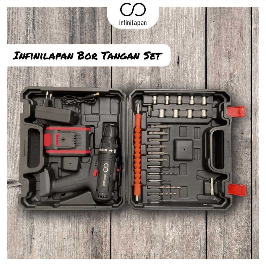 Bor Tanpa Kabelmesin Bor Elektrik Electric Drill Cordless 68V - 2