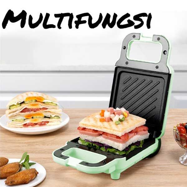 Sandwich Maker Breakfast Machine Multifungsi Pemanggang Roti Toaster - 2