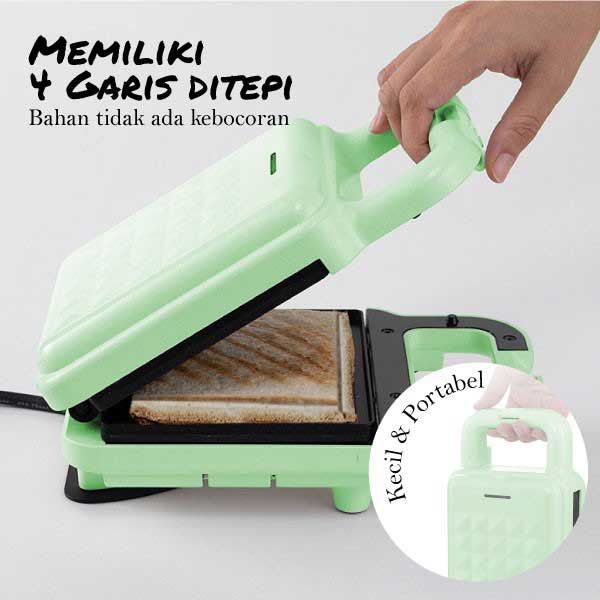 Sandwich Maker Breakfast Machine Multifungsi Pemanggang Roti Toaster - 5