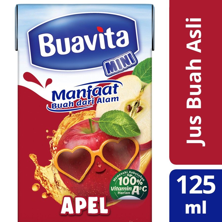 Buavita Mini Juice Apel 125Ml - 1