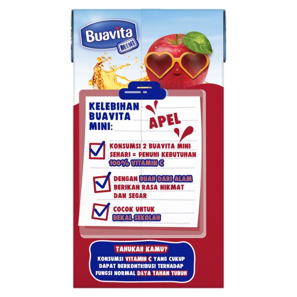 Buavita Mini Juice Apel 125Ml - 3