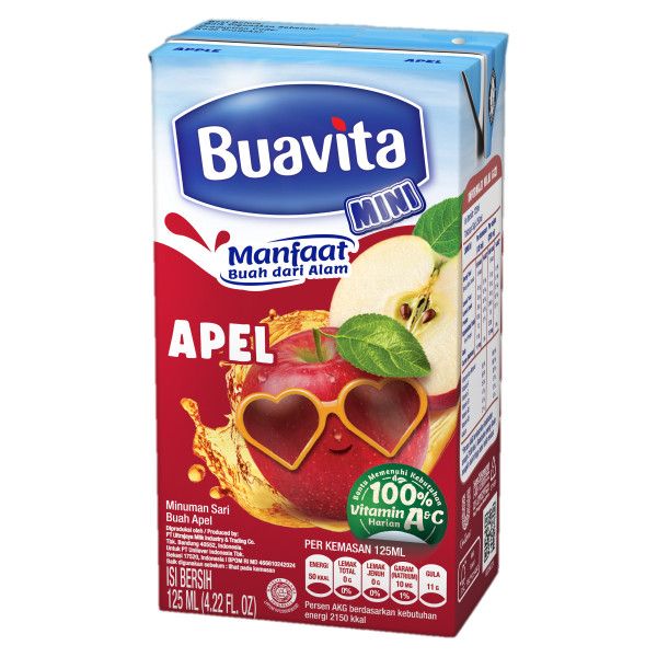 Buavita Mini Juice Apel 125Ml - 4