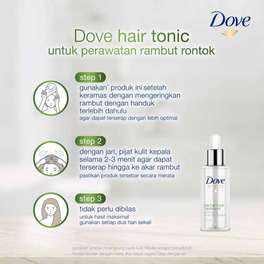 Dove Hair Tonic Hair Fall Intensive Leave On Treatment 50ml - 4