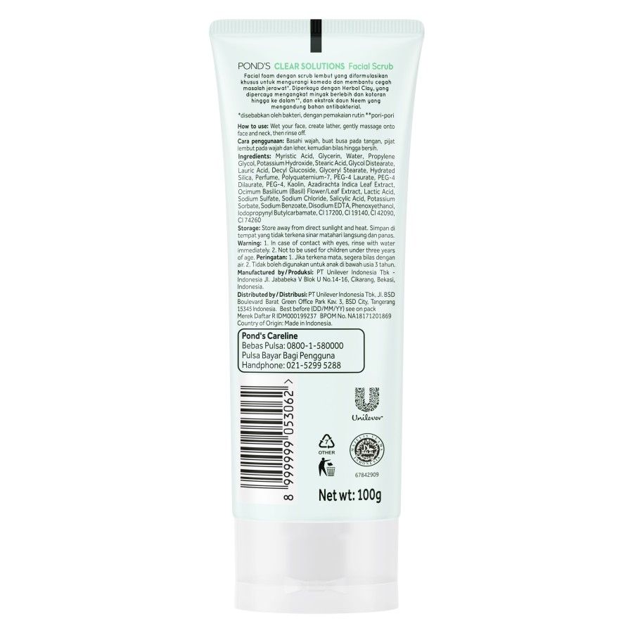 Ponds Clear Solutions Facial Foam 100G - 3