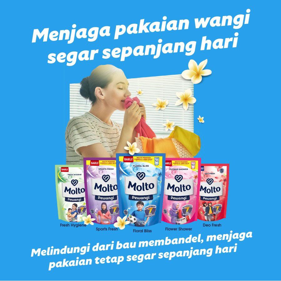 Molto Pewangi Pink 820Ml - 5