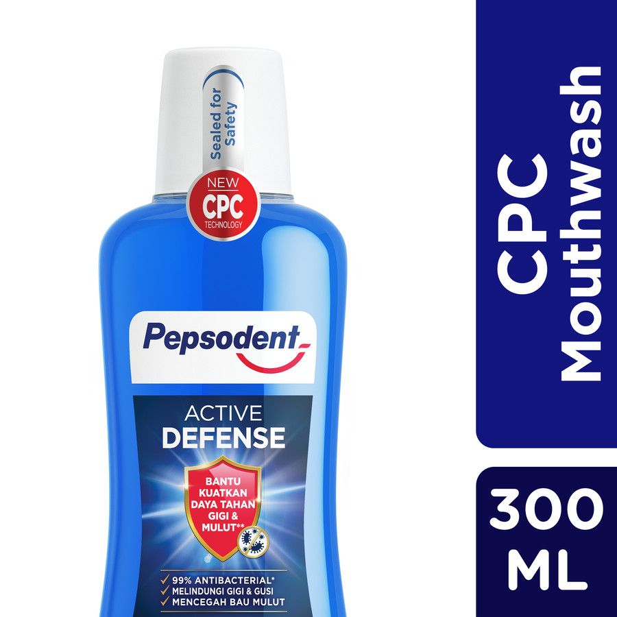 Pepsodent Mouthwash Active Defense 300Ml - 1