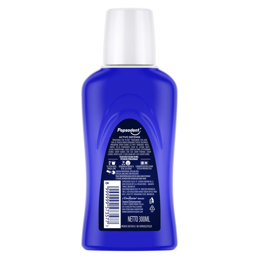 Pepsodent Mouthwash Active Defense 300Ml - 3