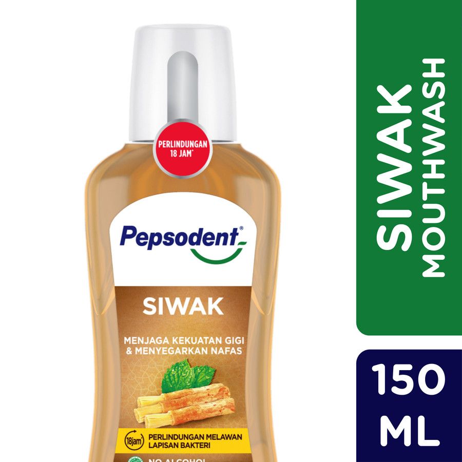 Pepsodent Mouthwash Siwak 150ml - 1