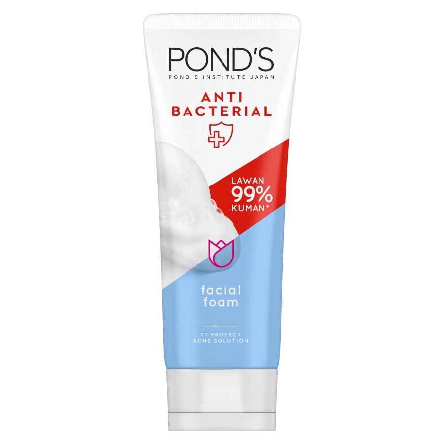 Ponds Facial Foam Sabun Muka Pembersih Wajah Anti Bacterial 100G - 2