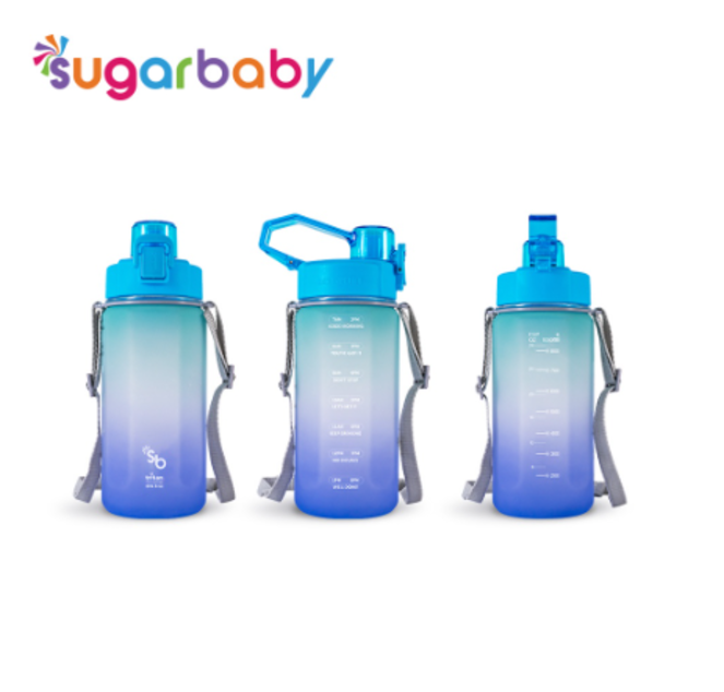 Sugarbaby Tritan Fit Bottle 2in1 (Rainbow) - BLUE - 1